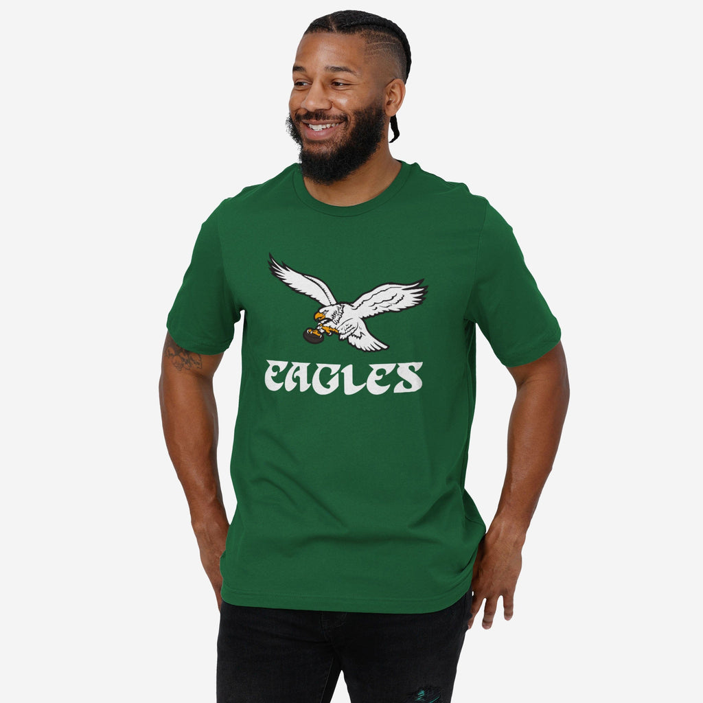 FOCO Philadelphia Eagles Retro Logo Lockup T-Shirt Heather 2XL 3
