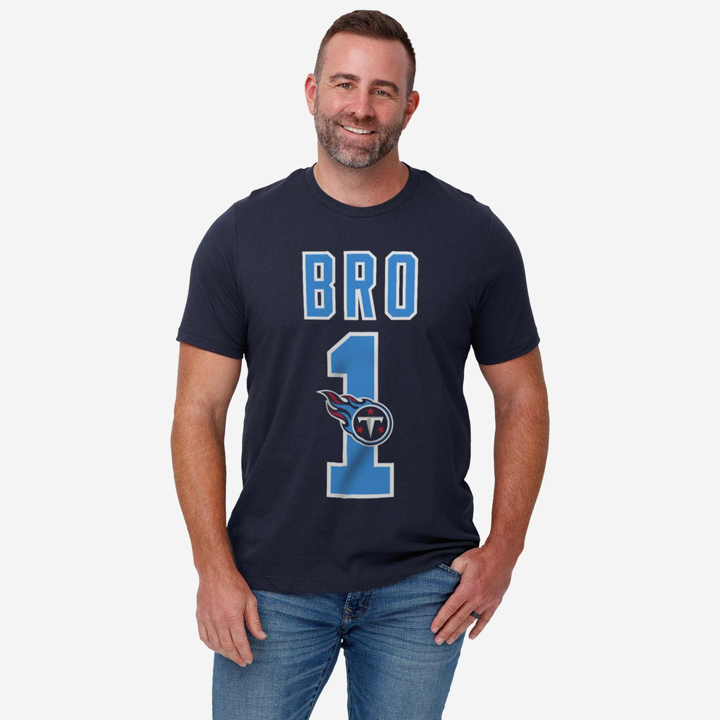 FOCO Tennessee Titans Number 1 Bro T-Shirt Navy L Men 3