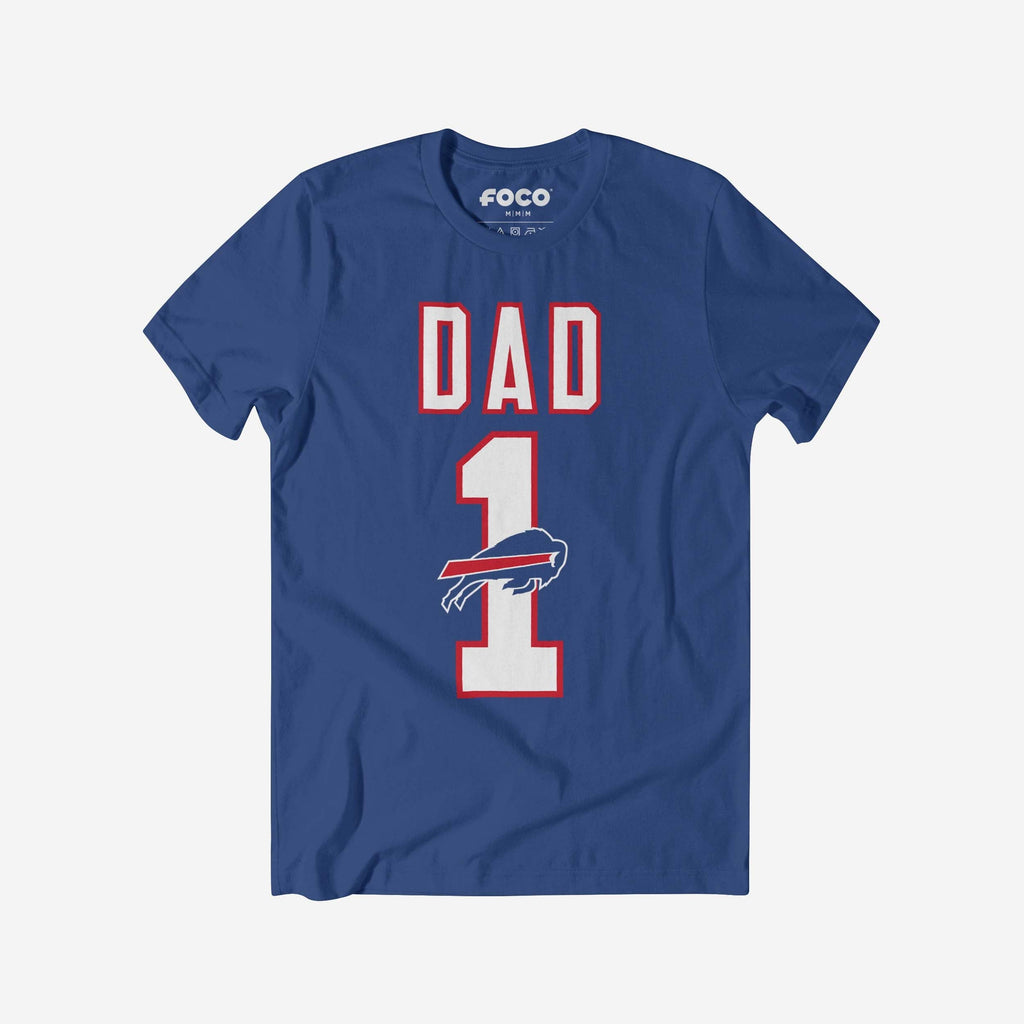 FOCO Buffalo Bills Number 1 Dad T-Shirt Blue M 2