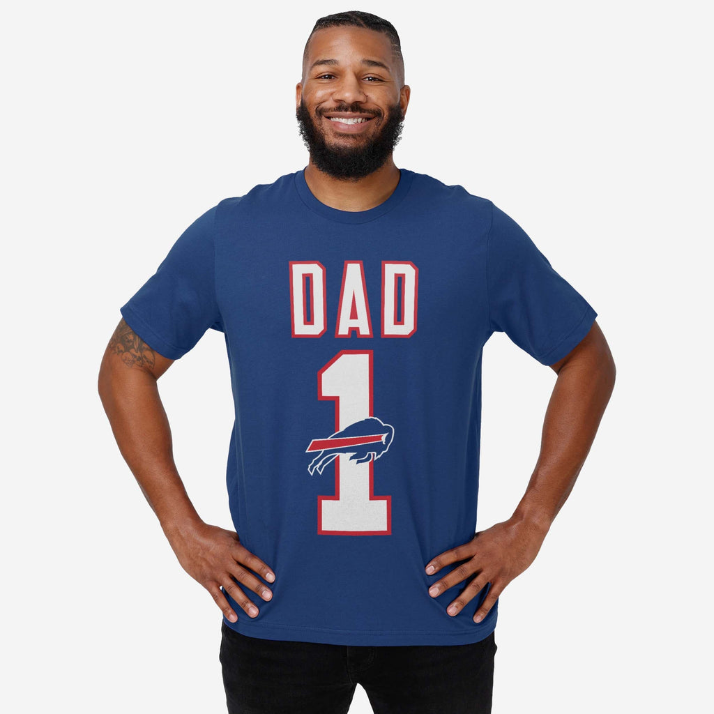 FOCO Buffalo Bills Number 1 Dad T-Shirt Blue M 3