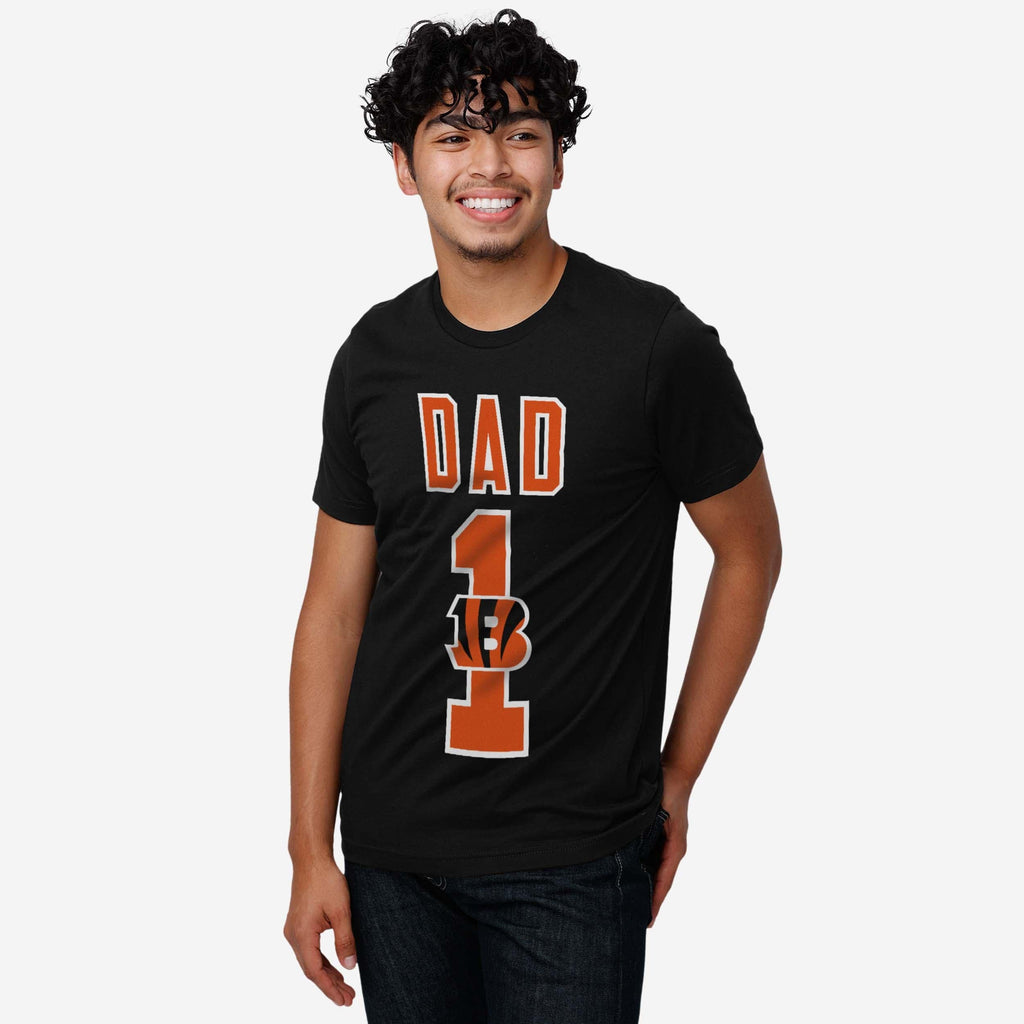 FOCO Cincinnati Bengals Number 1 Dad T-Shirt Black 2XL 3