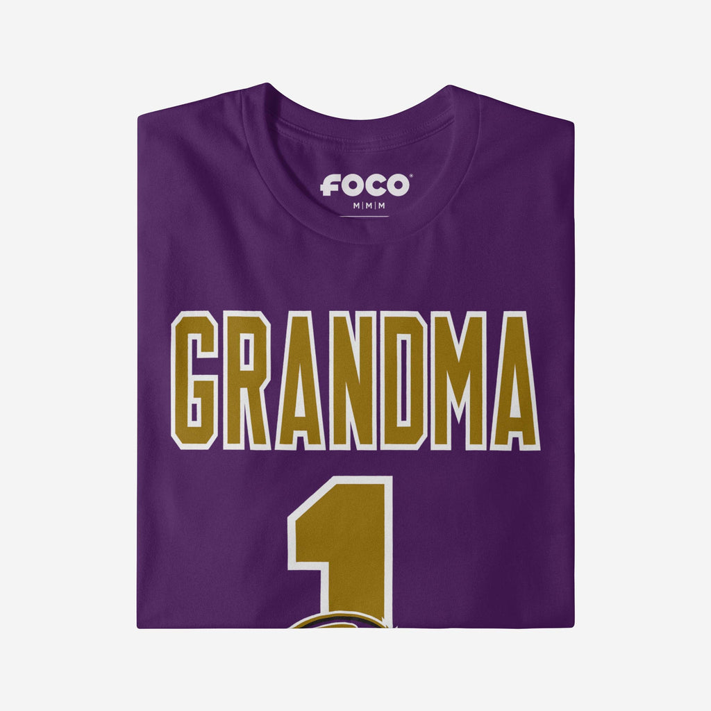FOCO Baltimore Ravens Number 1 Grandma T-Shirt Purple L Women 4