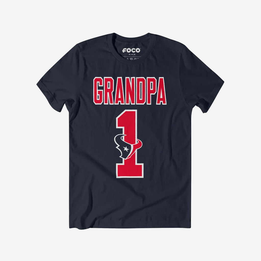 FOCO Houston Texans Nummer 1 Opa T-Shirt - XL - Herren 2