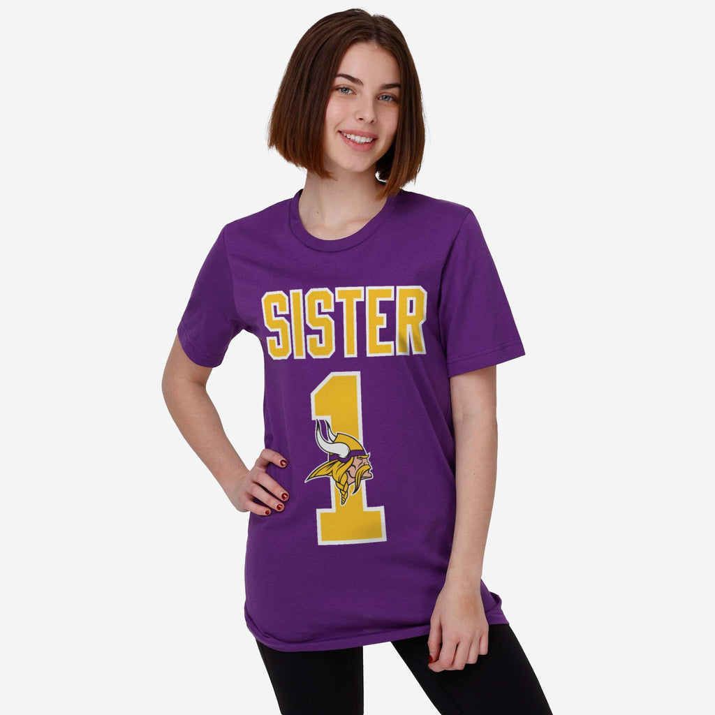 FOCO Minnesota Vikings Nummer 1 Schwester T-Shirt - L - Damen 3
