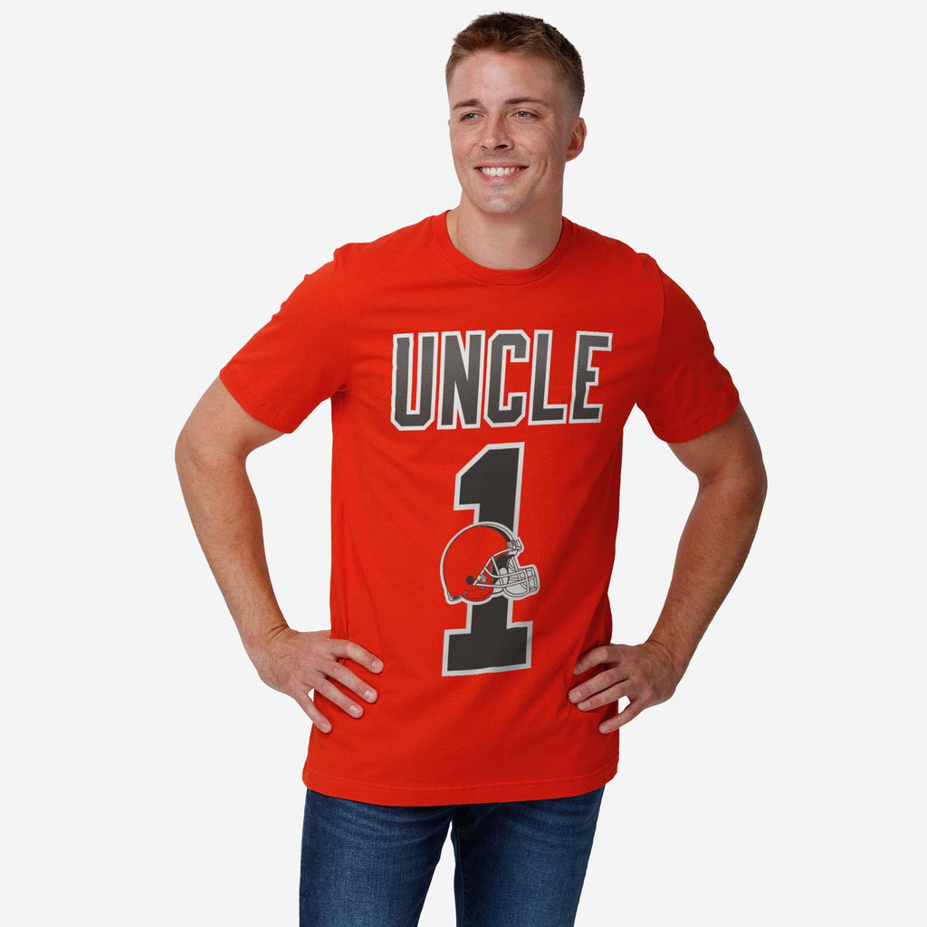 FOCO Cleveland Browns Number 1 Uncle T-Shirt - M - Herren 3