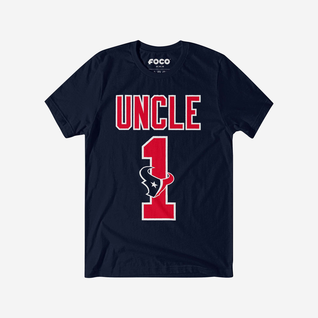 FOCO Houston Texans Number 1 Uncle T-Shirt Men Size S 2