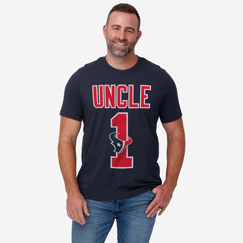 FOCO Houston Texans Number 1 Uncle T-Shirt Men Size S 3