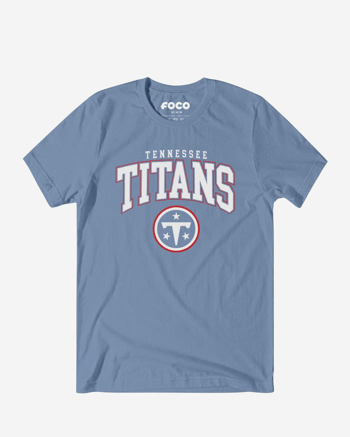 Tennessee Titans Classic Logo T-Shirt FOCO Carolina Blue S - FOCO.com