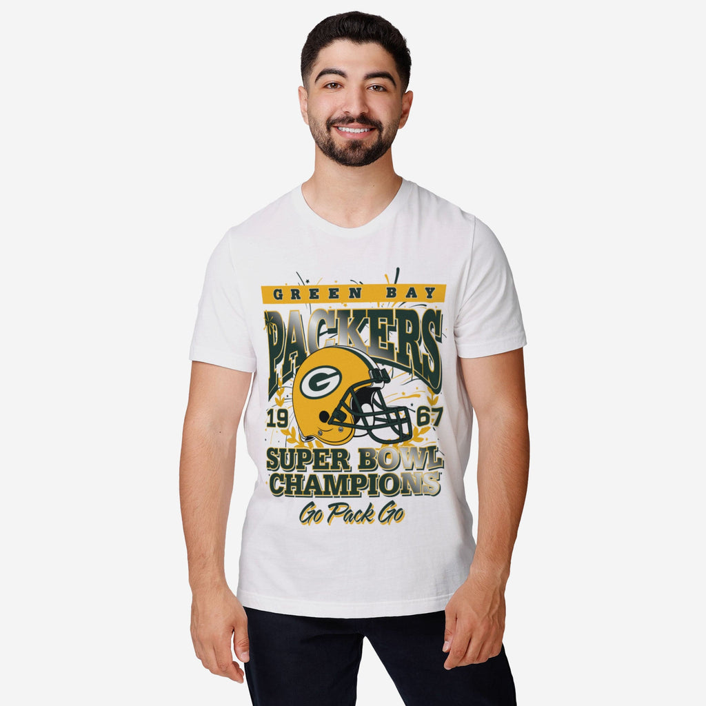 Green Bay Packers Super Bowl Commemorative T-Shirt FOCO