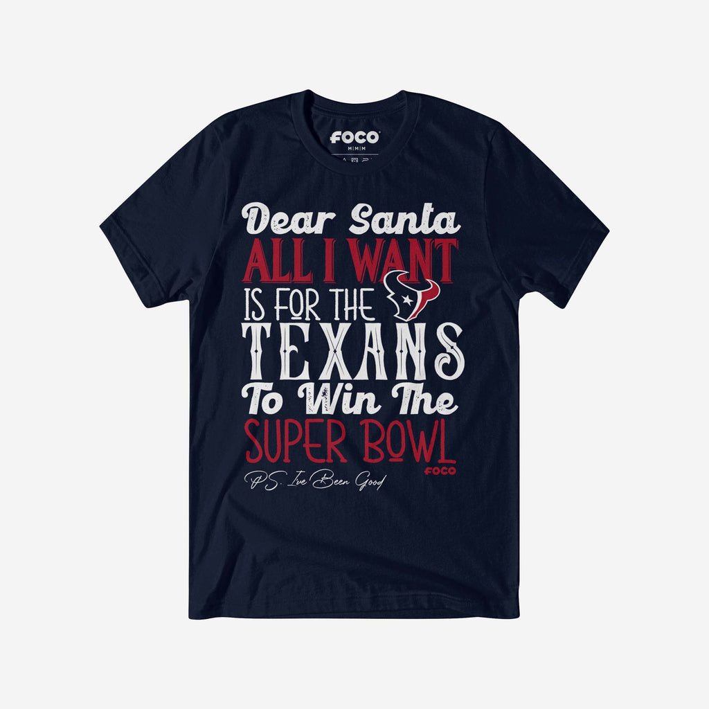 FOCO Houston Texans All I Want T-Shirt Men Size S 2
