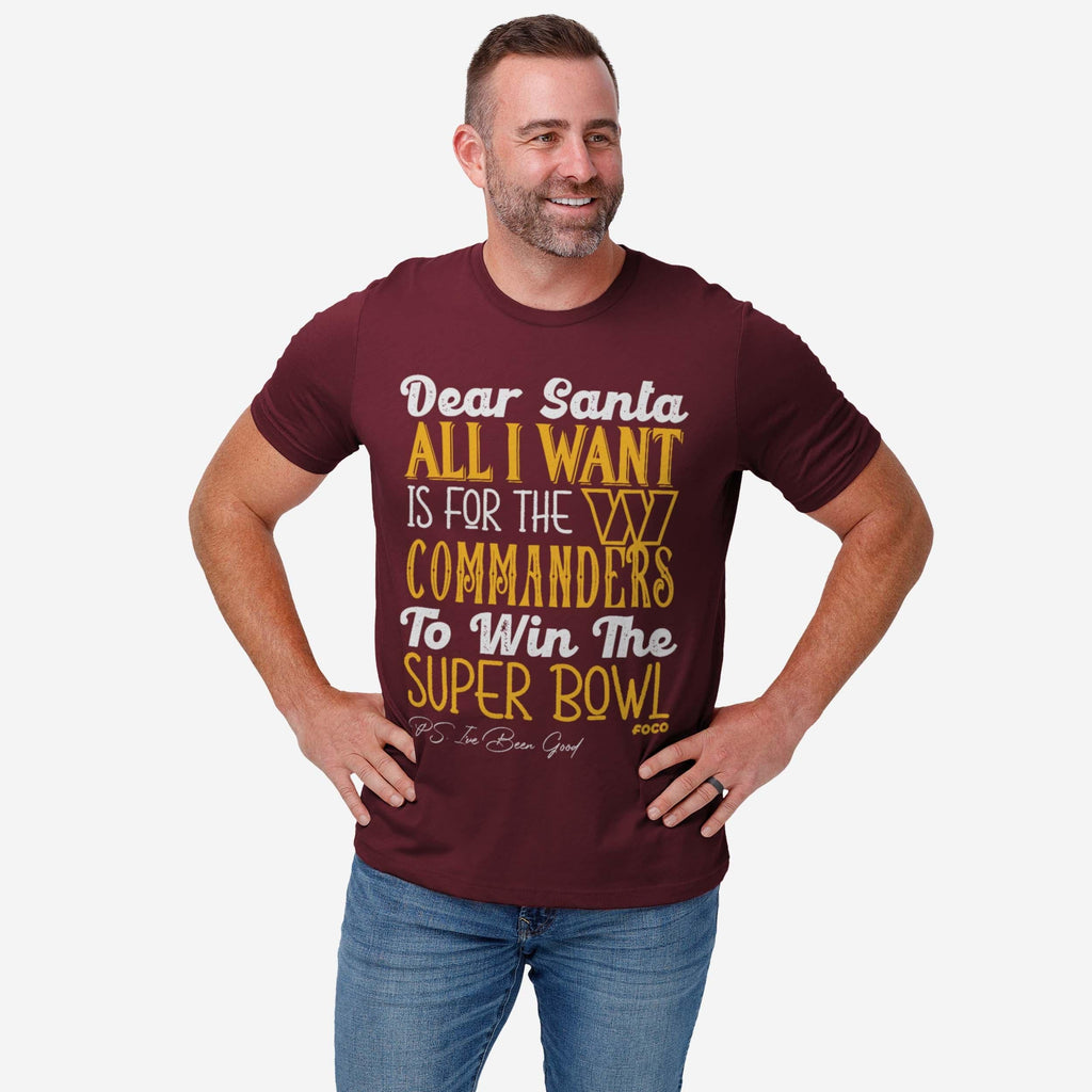 FOCO Washington Commanders All I Want T-Shirt Men Size M 3