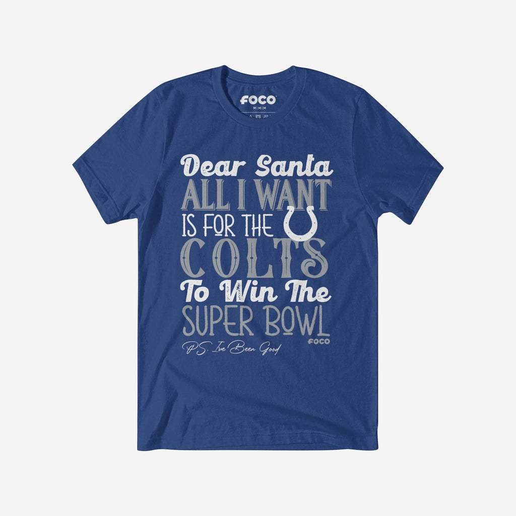 FOCO Indianapolis Colts All I Want T-Shirt Blue M Men 2