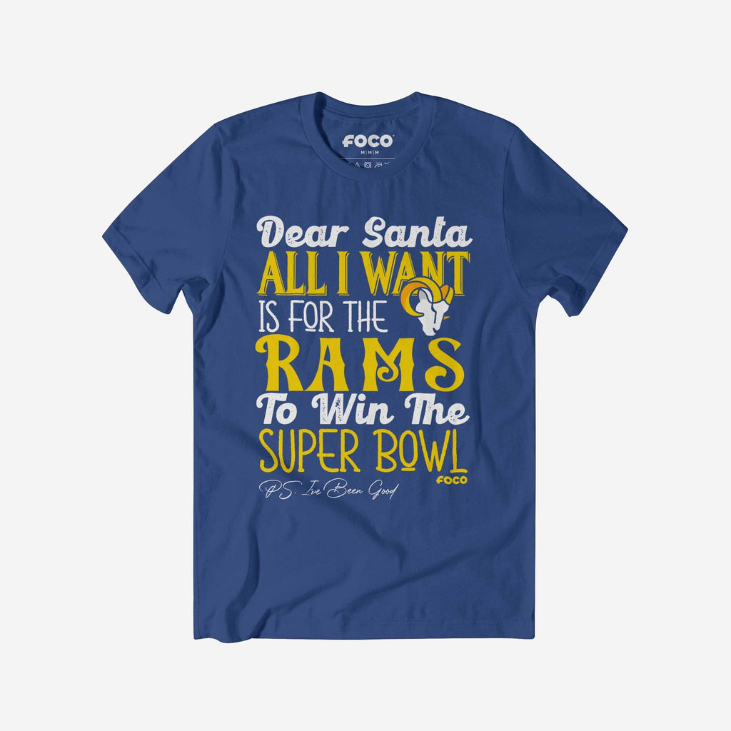 FOCO Los Angeles Rams All I Want T-Shirt Blue XL Men 2