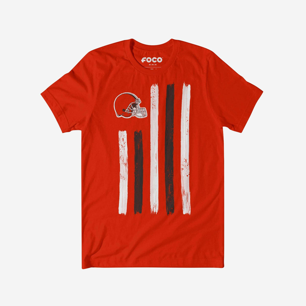 FOCO Cleveland Browns Brushstroke Flag T-Shirt M Men 2