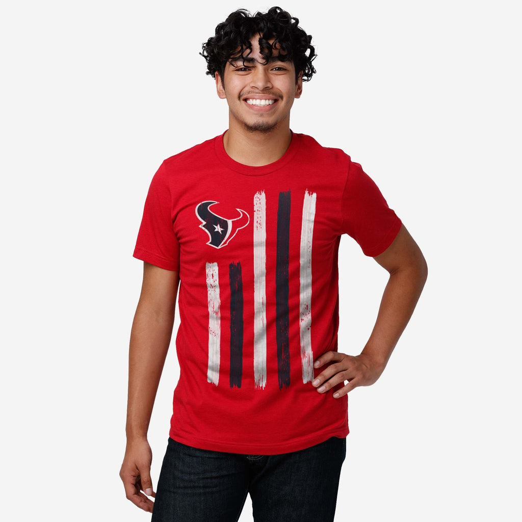 FOCO Houston Texans Brushstroke Flag T-Shirt 3XL 3