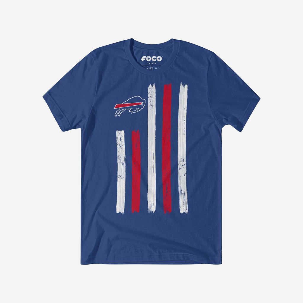 FOCO Buffalo Bills Brushstroke Flag T-Shirt Blue L Men 2