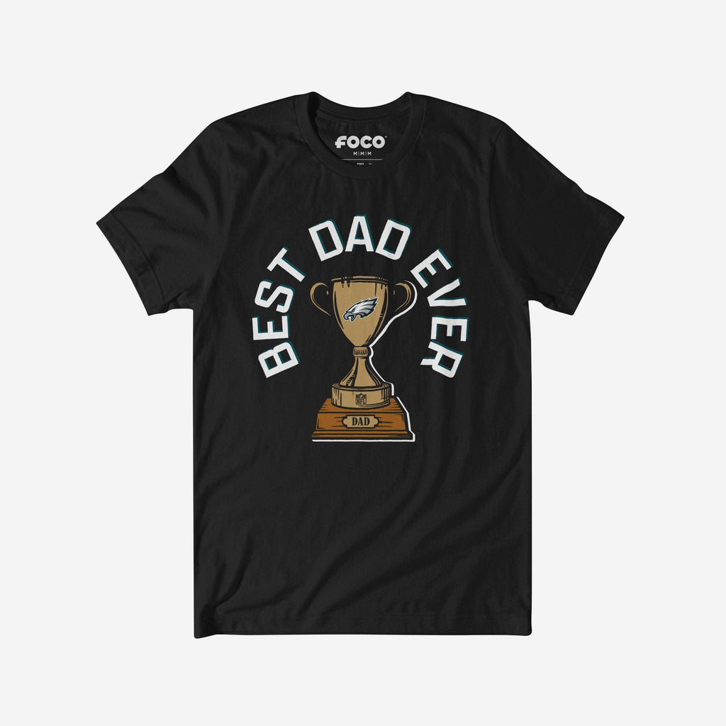 FOCO Philadelphia Eagles Best Dad Ever Trophy T-Shirt Green Men Size S 2