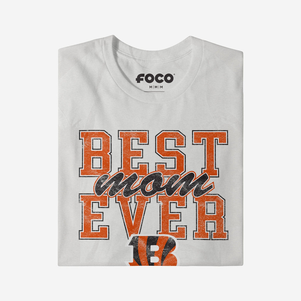 FOCO Cincinnati Bengals Best Mom Ever Stacked T-Shirt Orange M Women 4