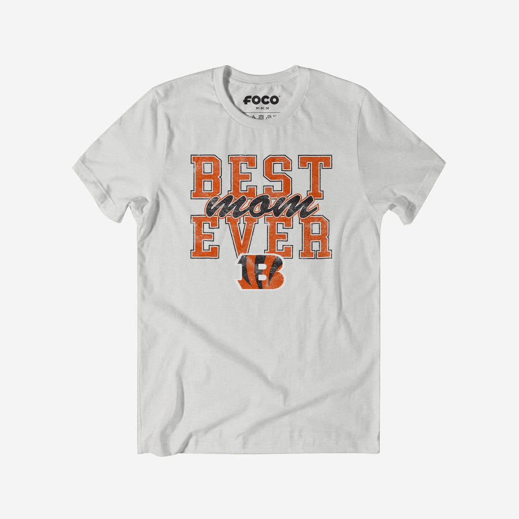 FOCO Cincinnati Bengals Best Mom Ever Stacked T-Shirt Orange M Women 2