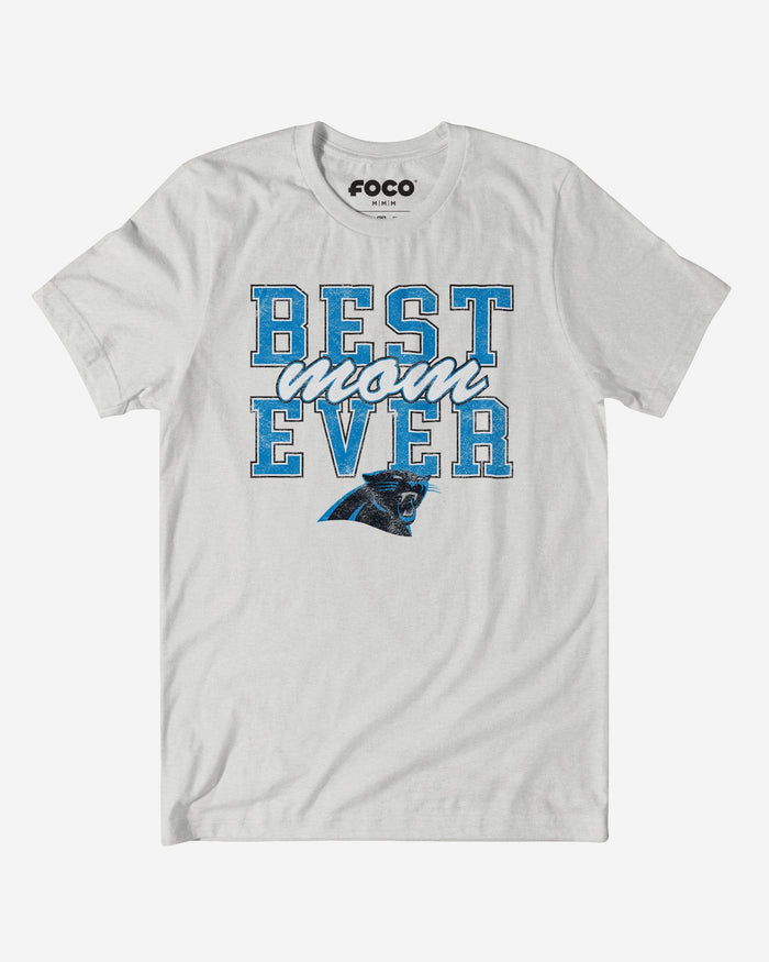 Carolina Panthers Best Mom Ever Stacked T-Shirt FOCO S - FOCO.com