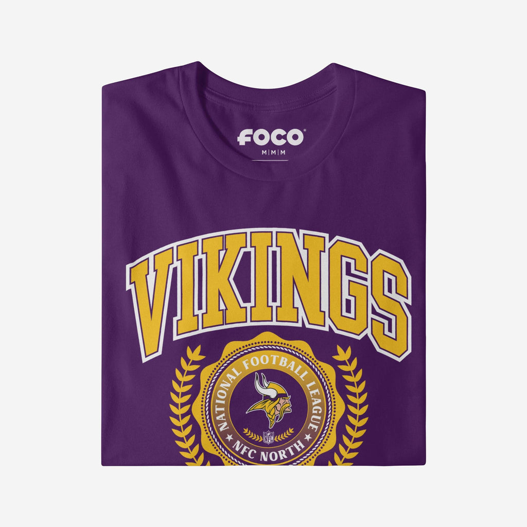 FOCO Minnesota Vikings Team Crest T-Shirt Purple / S 4