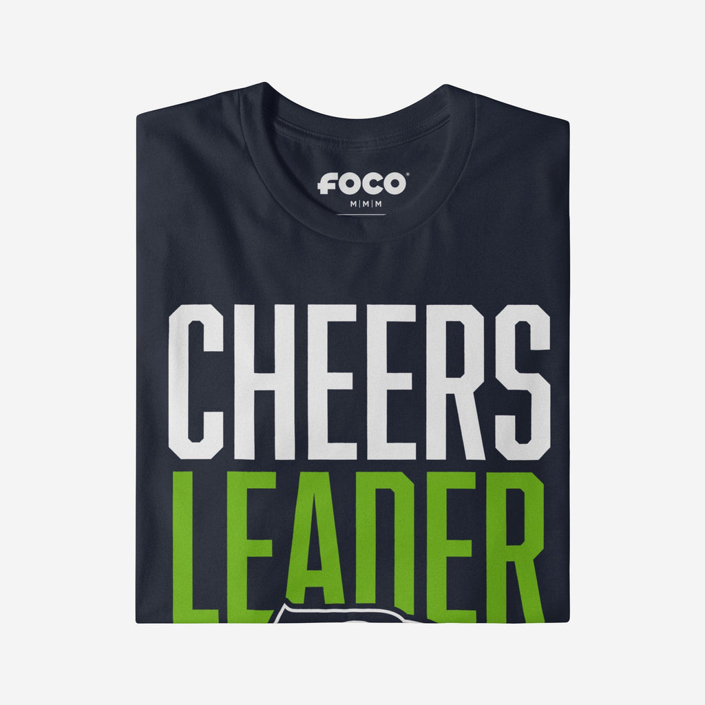 FOCO Seattle Seahawks Cheers Leader T-Shirt Blue L 4