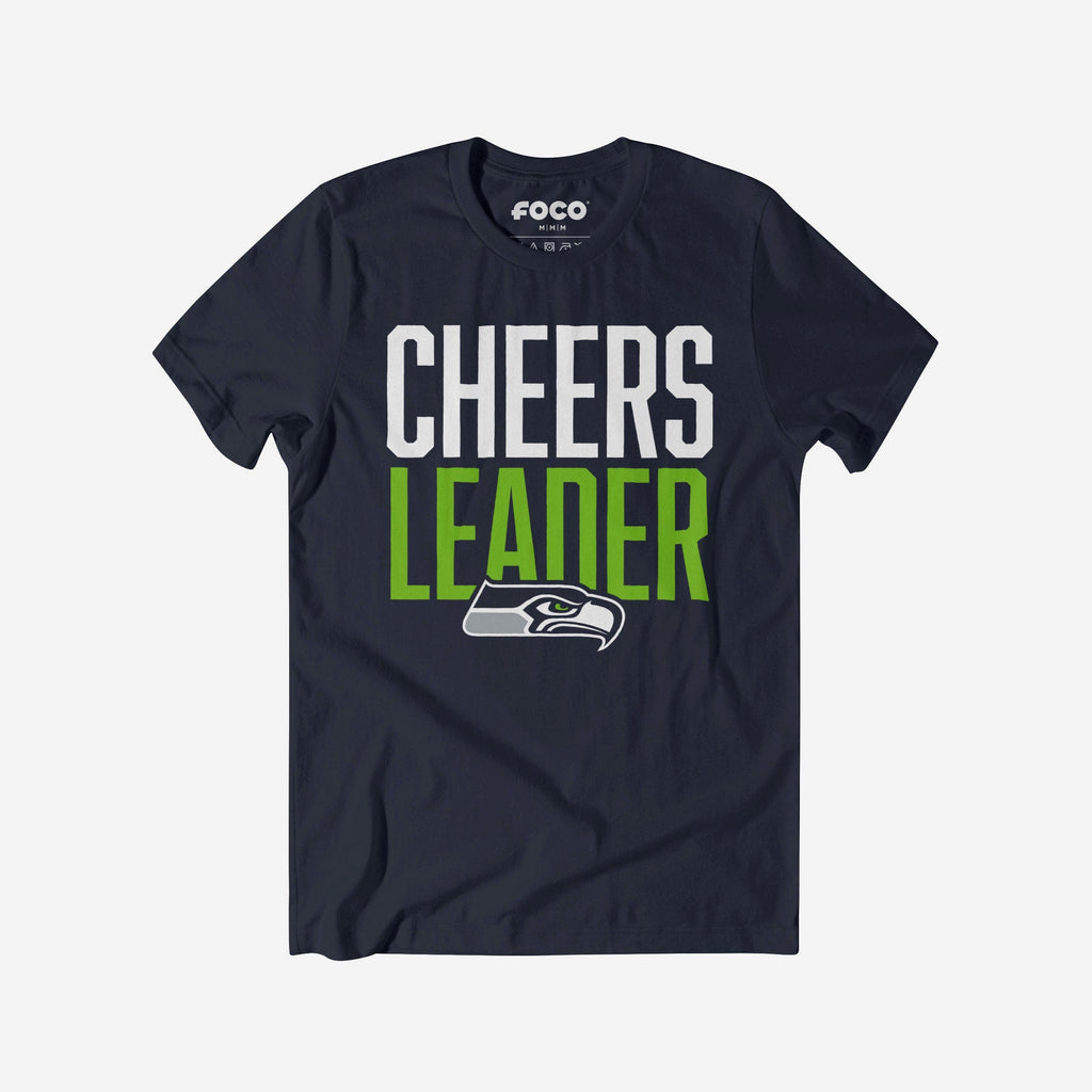 FOCO Seattle Seahawks Cheers Leader T-Shirt Blue L 2