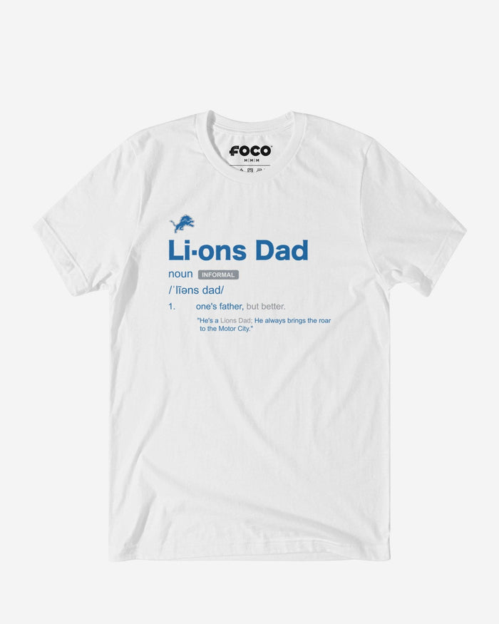 Detroit Lions Dad Definition T-Shirt FOCO S - FOCO.com