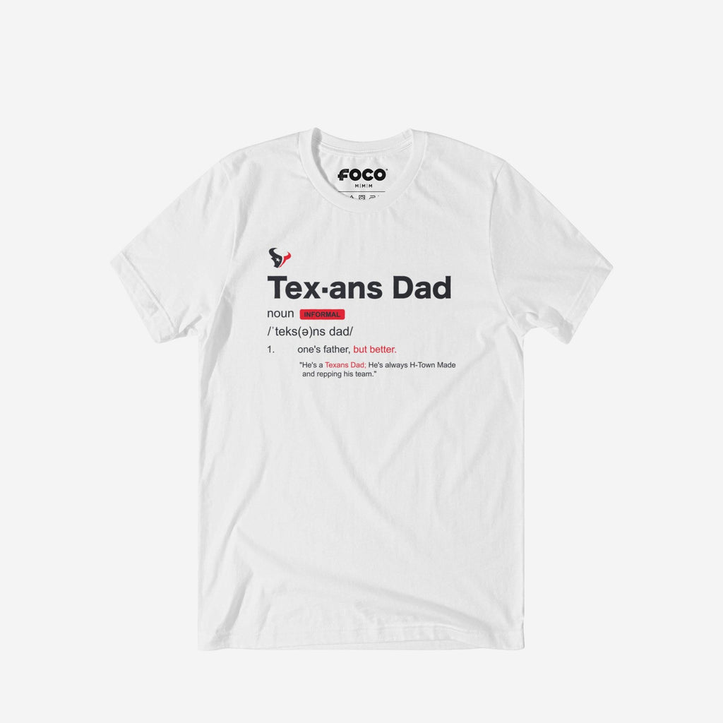 FOCO Houston Texans Dad Definition T-Shirt M Men 2