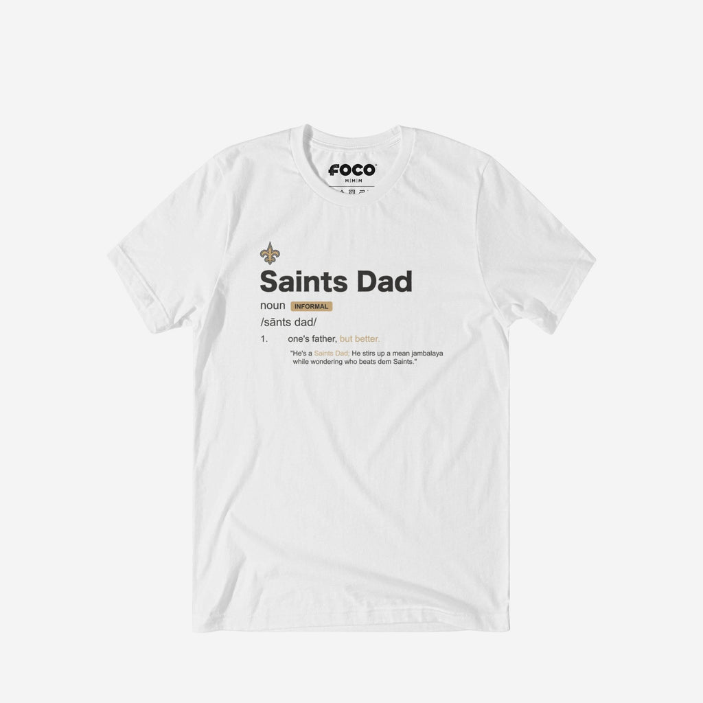 FOCO New Orleans Saints Dad Definition T-Shirt 2