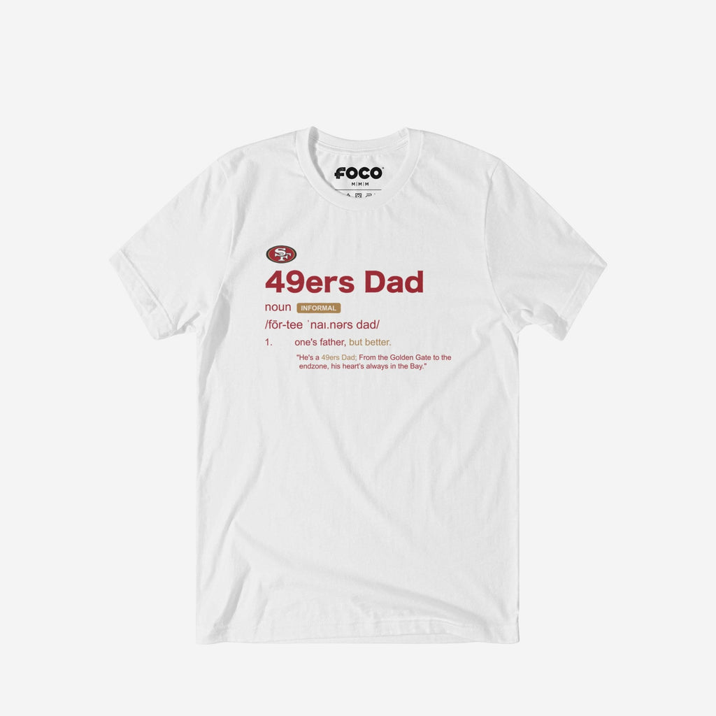 FOCO San Francisco 49ers Dad Definition T-Shirt Black 2XL 2