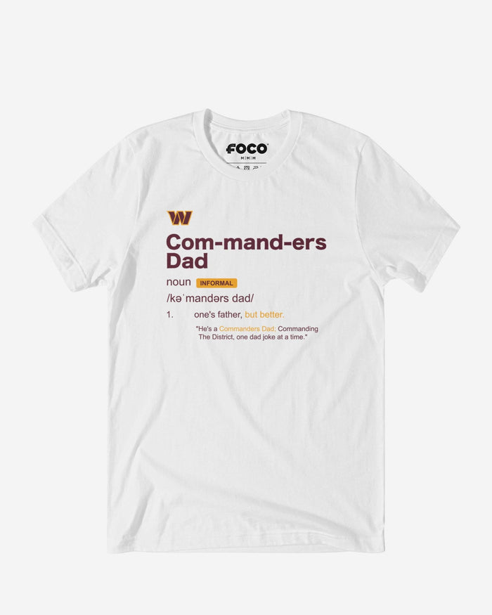 Washington Commanders Dad Definition T-Shirt FOCO S - FOCO.com