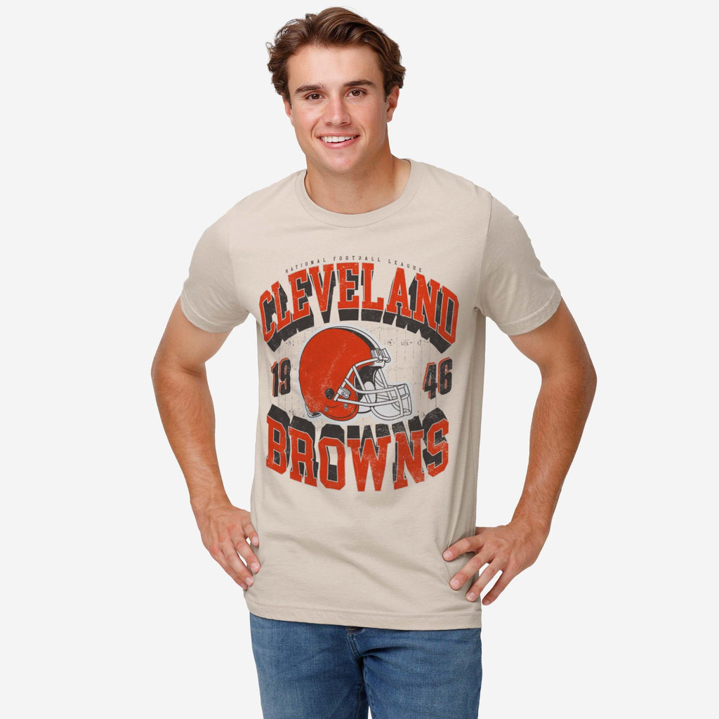 FOCO Cleveland Browns Field Arched Wordmark T-Shirt Men Size L 3