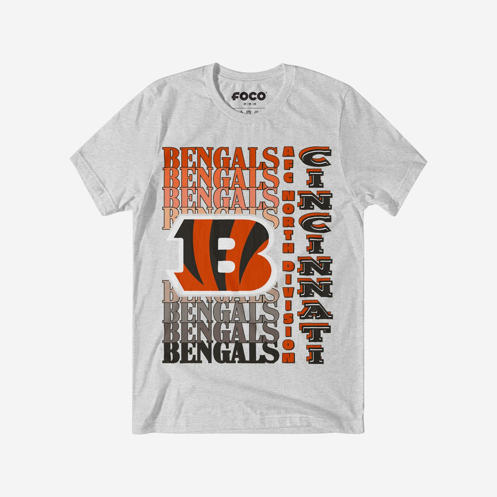 FOCO Cincinnati Bengals Gradient Wordmark T-Shirt Black M 2