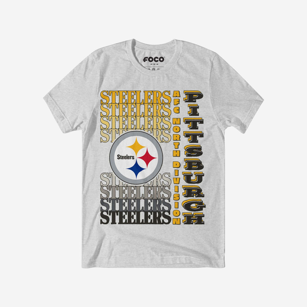 FOCO Pittsburgh Steelers Gradient Wordmark T-Shirt Black 2XL 2