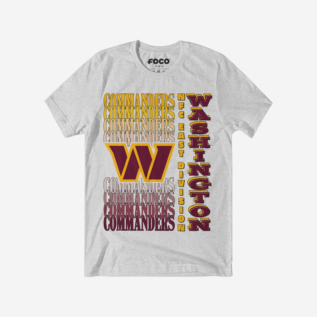 FOCO Washington Commanders Gradient Wordmark T-Shirt - M - Herren 2