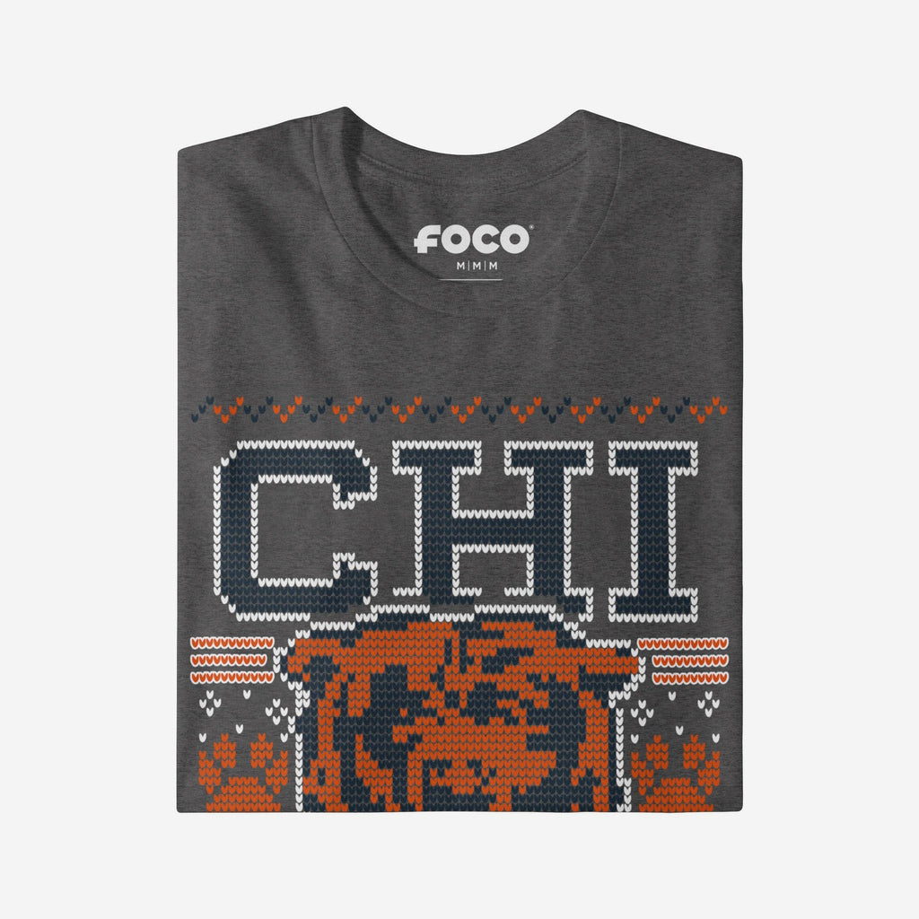 FOCO Chicago Bears Holiday T-Shirt Unisex 2XL 4