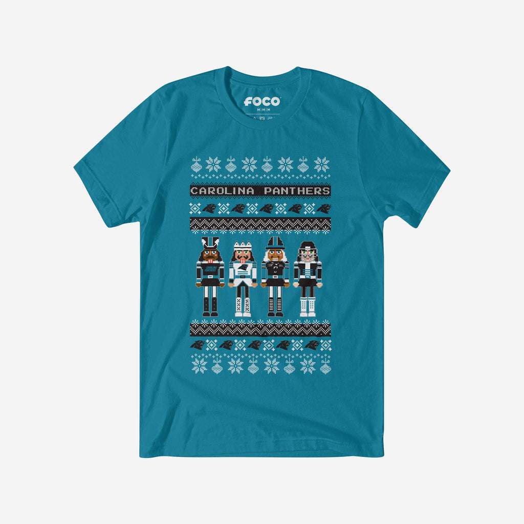 Carolina Panthers Holiday Nutcracker Sweater T-Shirt