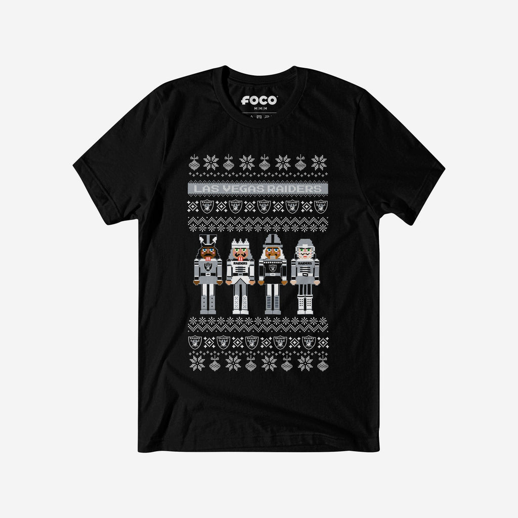 FOCO Las Vegas Raiders Holiday Nutcracker T-Shirt Black M 2