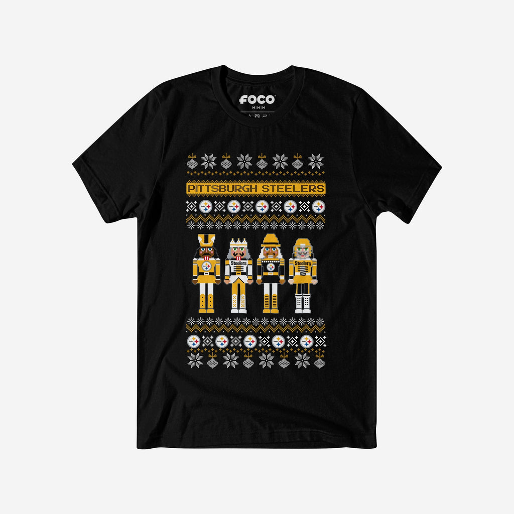 FOCO Pittsburgh Steelers Holiday Nutcracker T-Shirt Black/S 2