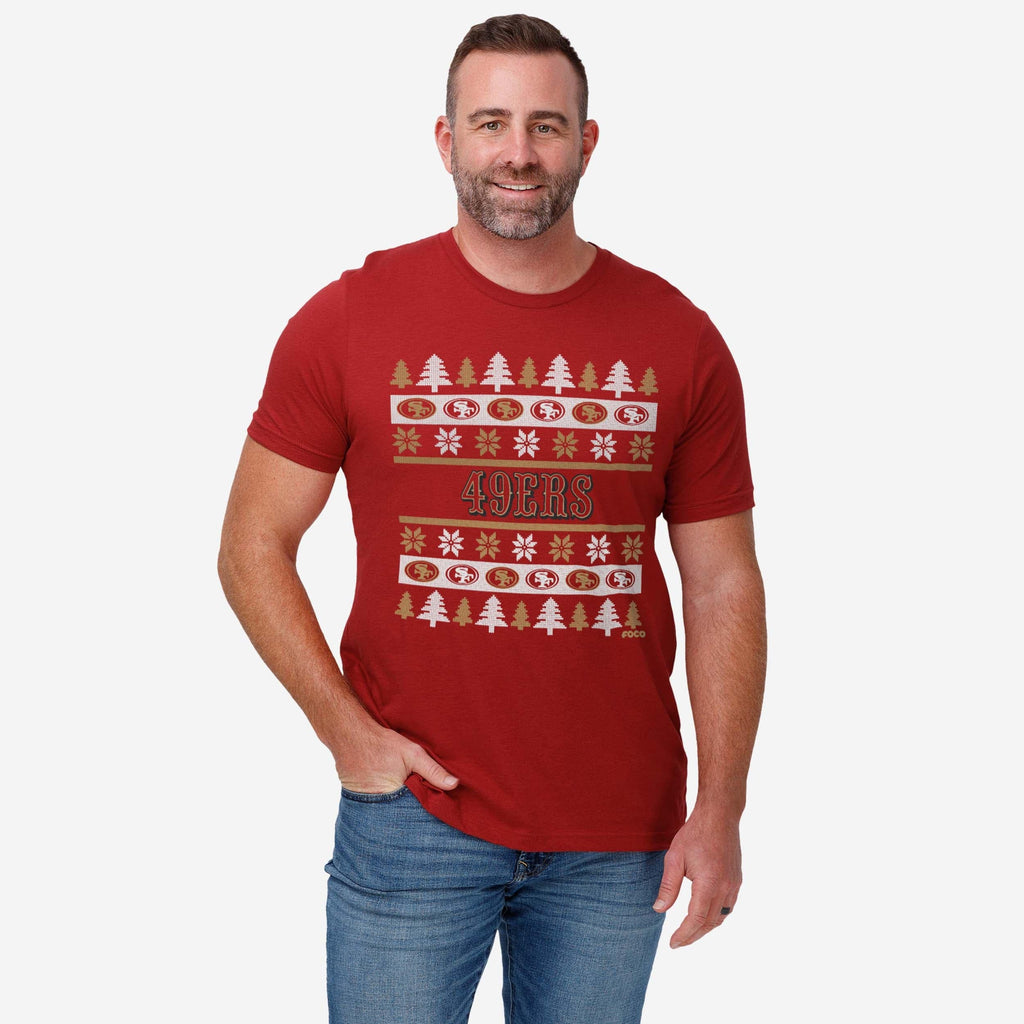 FOCO San Francisco 49ers Holiday Pullover T-Shirt - 3XL - Herren 3