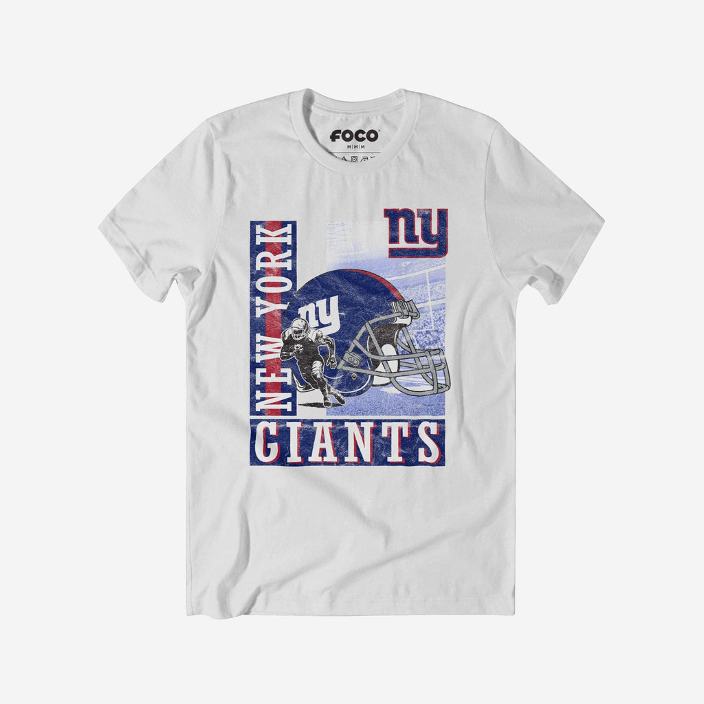 FOCO New York Giants Helmet Dash T-Shirt White XL 2