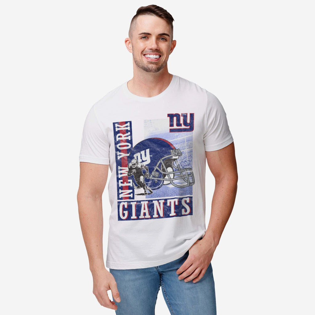 FOCO New York Giants Helmet Dash T-Shirt White XL 3