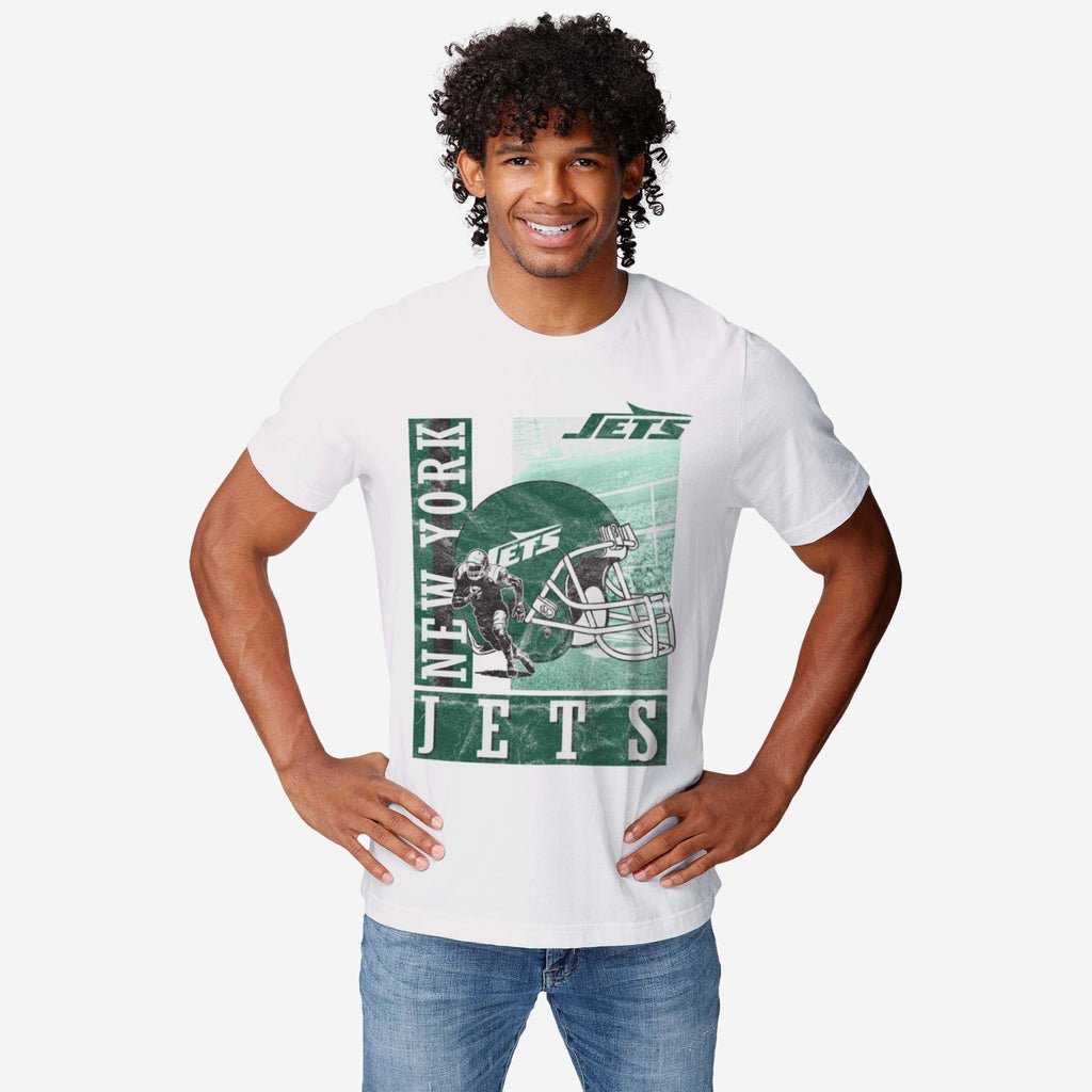 FOCO New York Jets Helmet Dash T-Shirt White 2XL 3