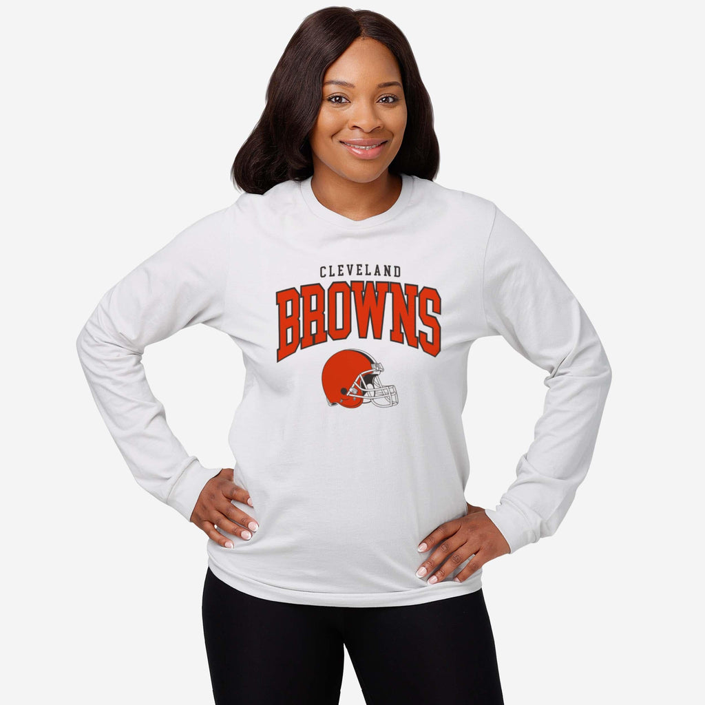 FOCO Cleveland Browns Classic Logo Long Sleeve T-Shirt Poppy / L 3