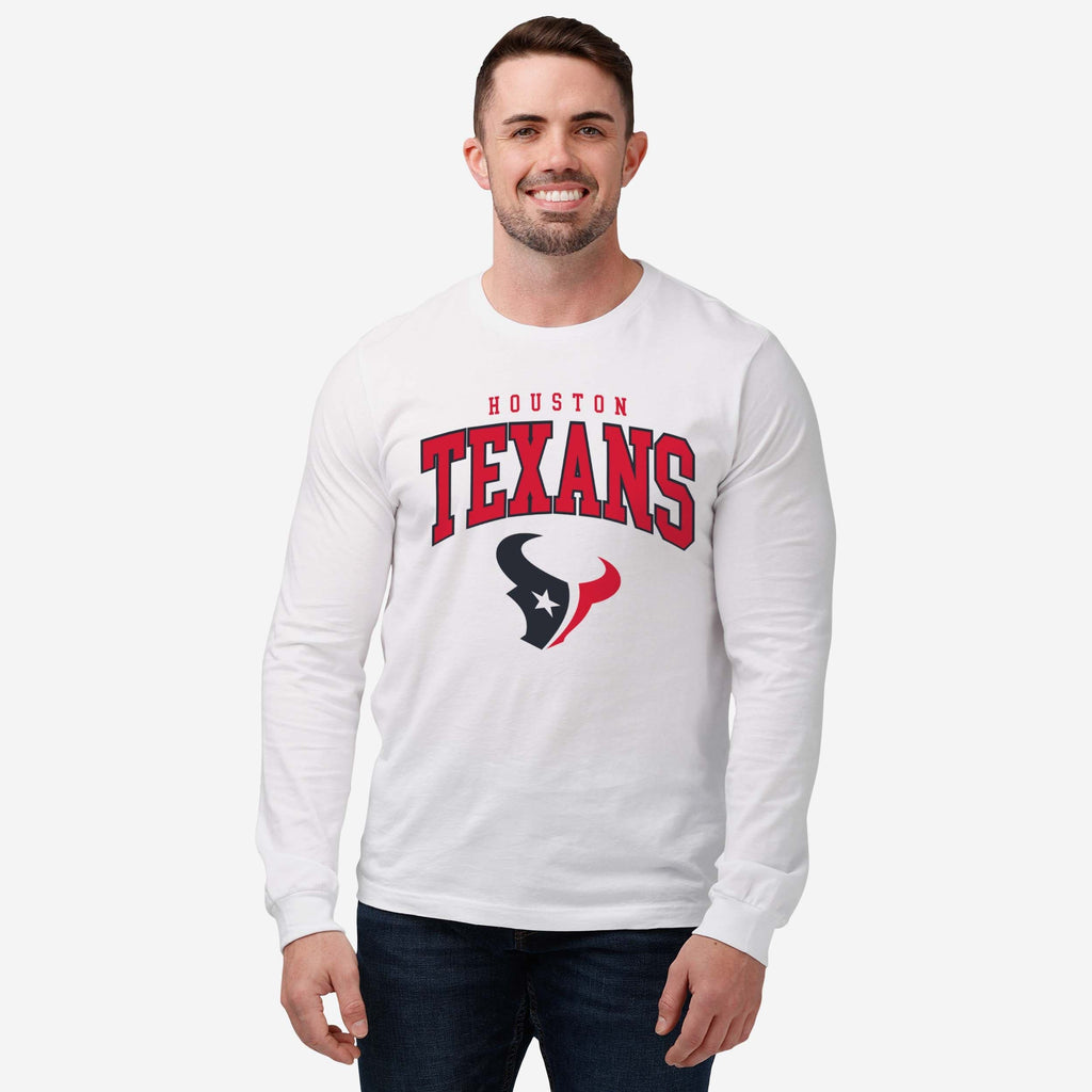 FOCO Houston Texans Classic Logo Long Sleeve T-Shirt White M 3