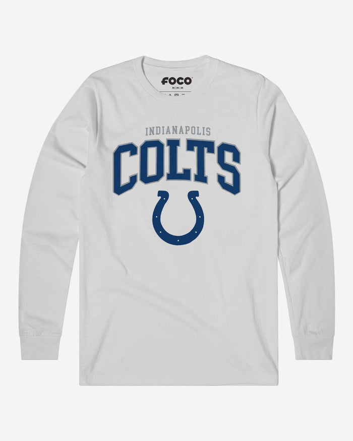 Indianapolis Colts Classic Logo Long Sleeve T-Shirt FOCO White S - FOCO.com