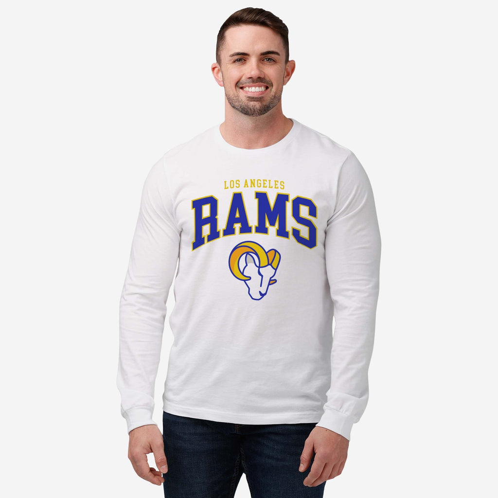 FOCO Los Angeles Rams Classic Logo Long Sleeve T-Shirt White / S 3