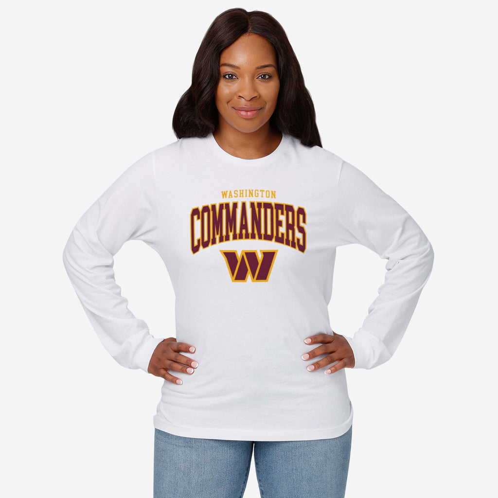FOCO Washington Commanders Classic Logo Long Sleeve T-Shirt White / L 3