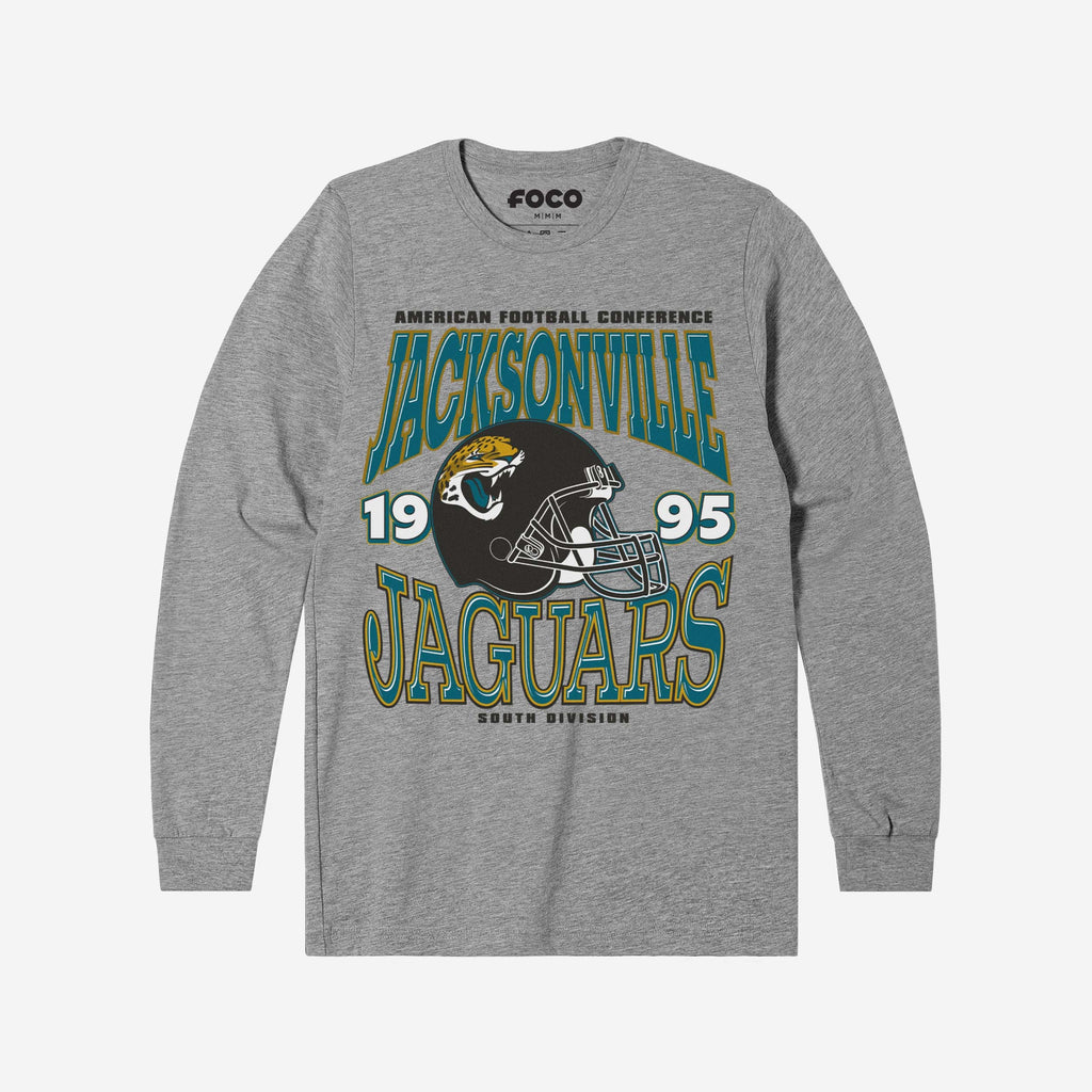 FOCO Classic Team Helmet Long Sleeve T-Shirt Heather Grey Men Size M 2